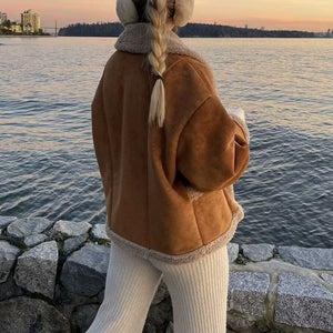 Lapel Woolen Coat