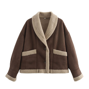 Lapel Woolen Coat