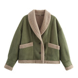 Lapel Woolen Coat