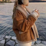Lapel Woolen Coat