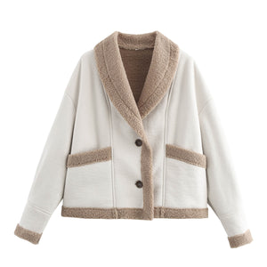 Lapel Woolen Coat