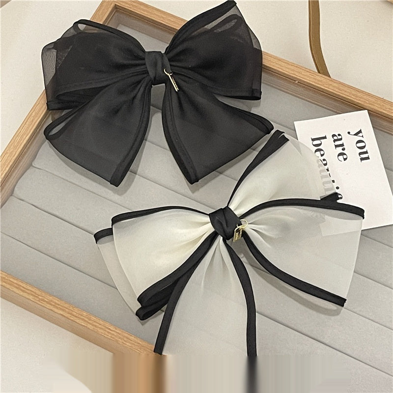 Handmade Mesh Bow Hair Accessories
