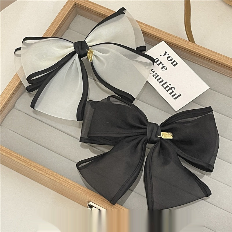 Handmade Mesh Bow Hair Accessories