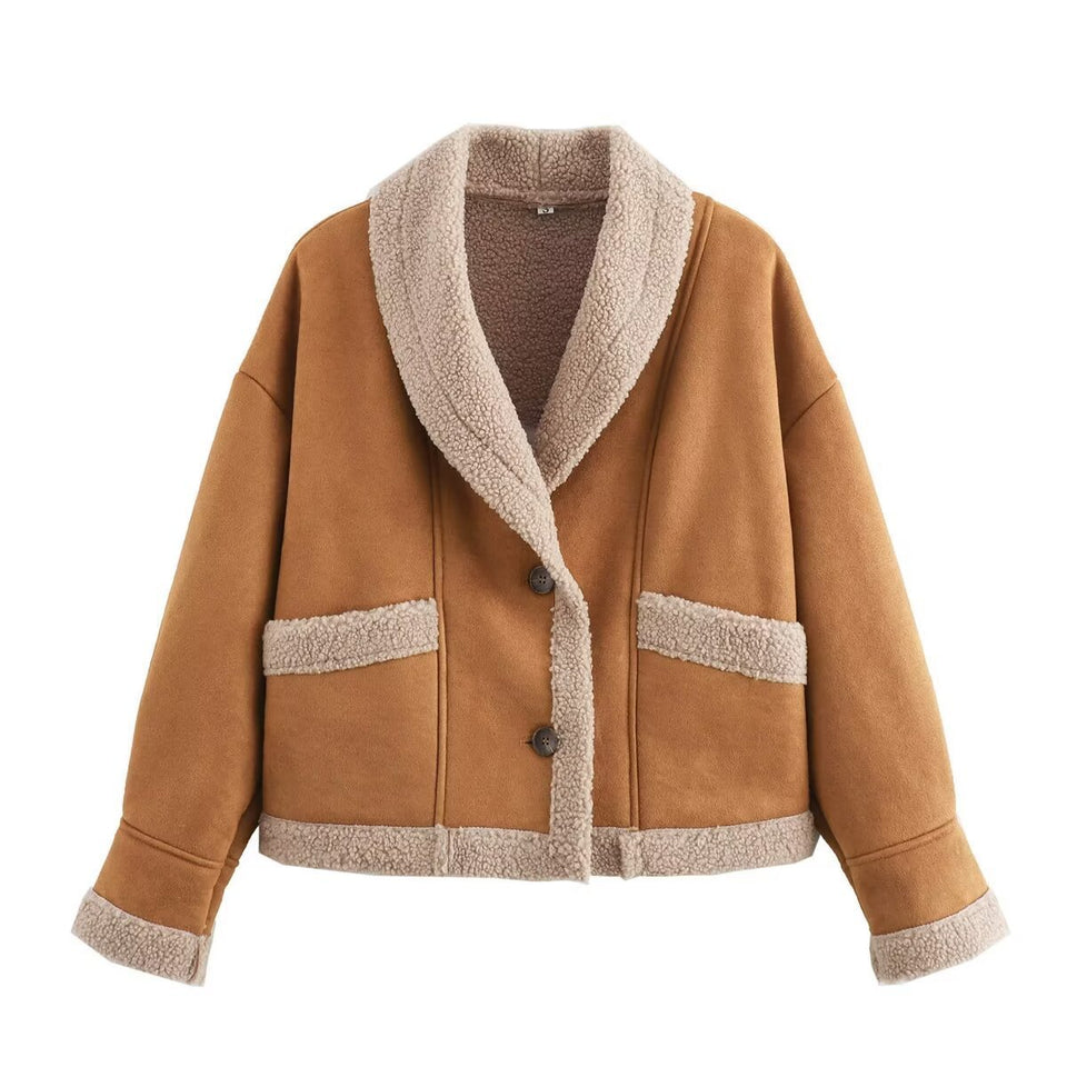 Lapel Woolen Coat