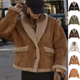 Lapel Woolen Coat